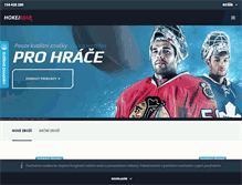 Tablet Screenshot of hokejmax.cz